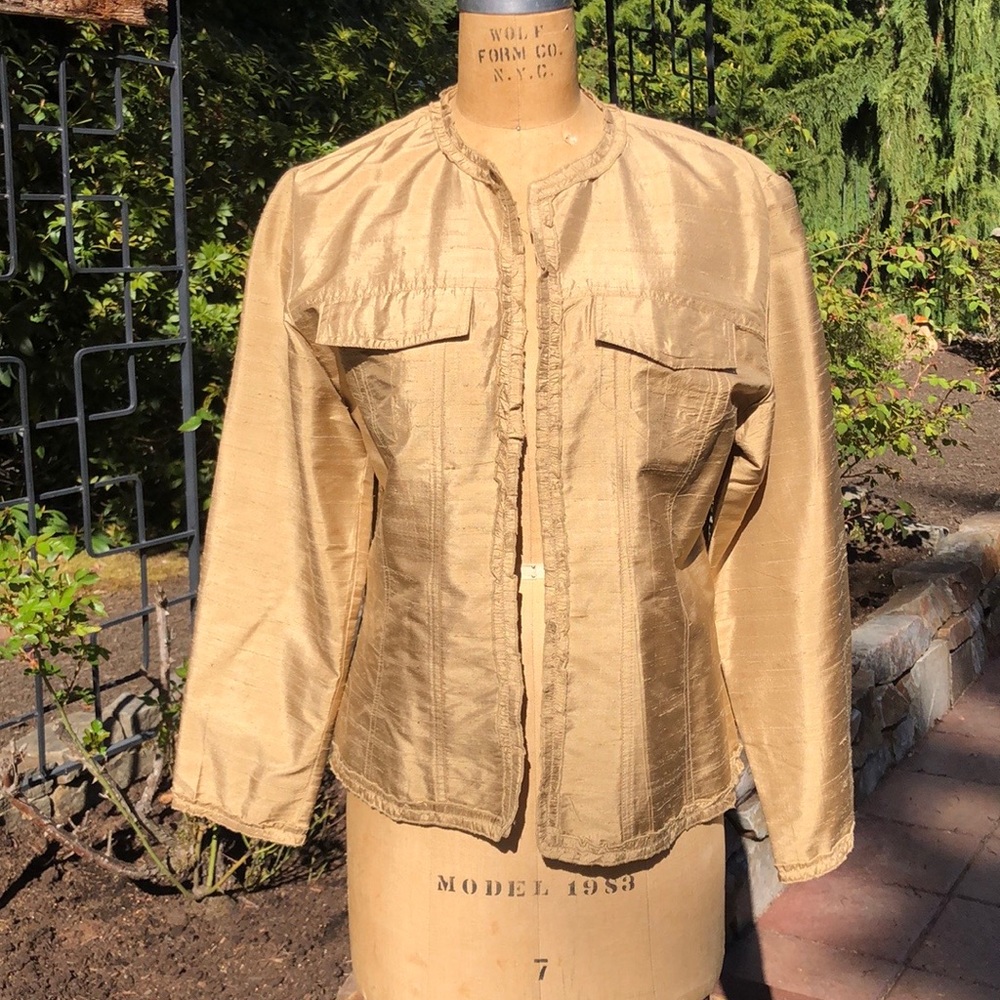 Silk gold jacket